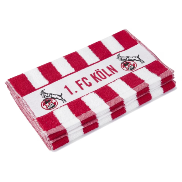 1. FC Köln - Gästehandtuch 2er Set 'Blockstreifen'